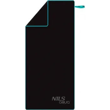Ručník NILS Aqua NAR13 rychleschnoucí osuška černo-modrý 200 x 90&nbsp;cm