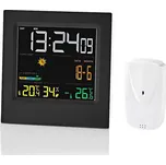 Nedis WEST404BK - Meteostanice s barevným LCD displejem 230V/3xAAA + 2xAA černá