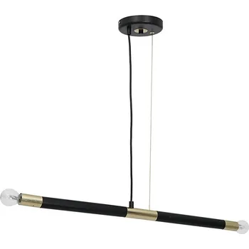 Lustr na lanku BASTONE 2xE14/40W/230V černá/zlatá