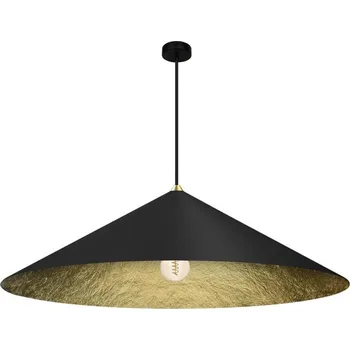 Lustr na lanku FUJI 1xE27/60W/230V pr. 90 cm černá/zlatá