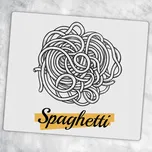 Kuchyňská Multifunkční Dekorativní Skleněná Deska na Krájení Těstovin Spaghetti 60x52