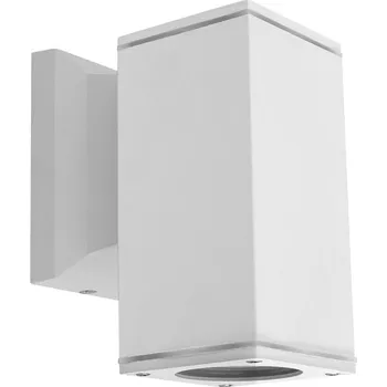 Venkovní osvětlení Aigostar - Venkovní nástěnné svítidlo 1xGU10/230V bílá IP65 hranatý