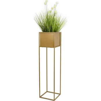 Stojan na květiny Stojan na květiny 90x24 cm zlatá