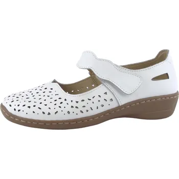 Dámské polobotky Aurelia Dámské kožené sandály LR31292 s vyjímatelnou stélkou bílá 38