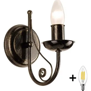 Nástěnné svítidlo Brilagi - LED Nástěnné svítidlo STEFANO 1xE14/40W/230V černá patina