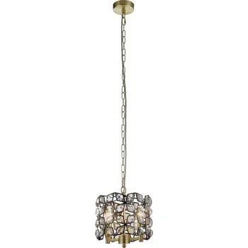 Searchlight 59811-2BSB - Lustr na řetězu IRIS 2xE14/60W/230V mosaz