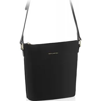 Kabelka Taška kabelka přes rameno Betlewski , eko kůže černá
