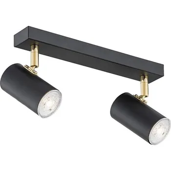 Bodové svítidlo Argon 0891 - Bodové svítidlo LAGOS 2xGU10/5W/230V černá/mosaz