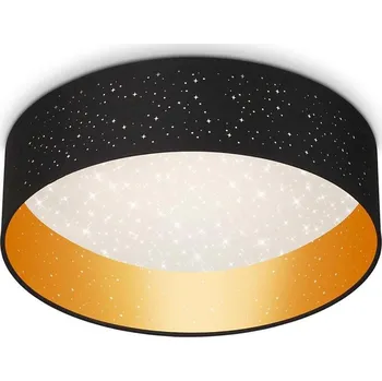 Briloner 3882-015 - LED Stropní svítidlo MAILA STARRY LED/18W/230V černá/zlatá