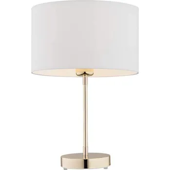 Lampička Argon Argon 4301 - Stolní lampa KARIN 1xE27/15W/230V bílá/mosaz + záruka 3 roky