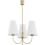 Argon 6267 - Lustr na tyči SAFIANO 3xE27/15W/230V zlatá