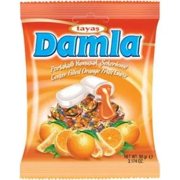 Bonbon Tayas Turecko Damla - pomeranč 90g/24ks/