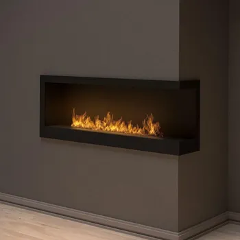 Biokrb InFire InFire - Rohový BIO krb 45x120 cm 3kW černá + záruka 3 roky
