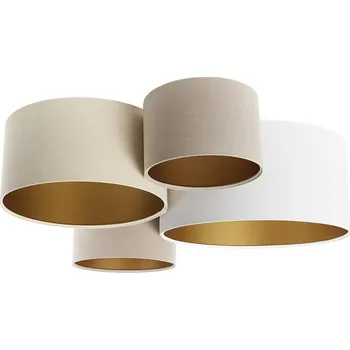 Stropní svítidlo SPACE 4xE27/60W/230V béžová/bílá/zlatá