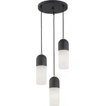 Argon 1467 - Lustr na lanku BURGOS 3xE27/15W/230V černá