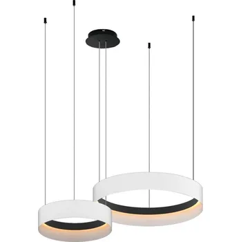 LED Lustr na lanku ORBITA LED/72W/230V bílá/černá