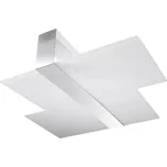 Sollux SL.0188 - Stropní svítidlo MASSIMO 2xE27/60W/230V bílá/chrom