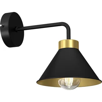Nástěnné svítidlo Nástěnná lampa DEMET 1xE27/60W/230V černá/zlatá