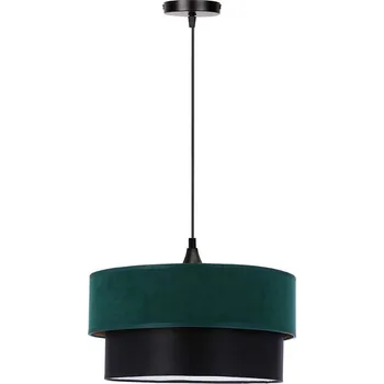 Lustr na lanku SOLANTO 1xE27/60W/230V zelená/černá