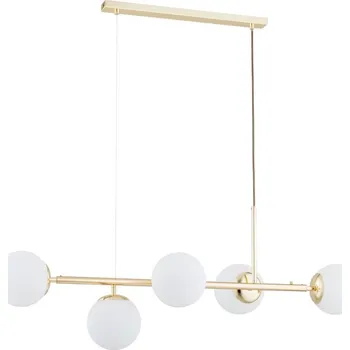 Lustr na lanku DANSA 5xE14/10W/230V zlatá