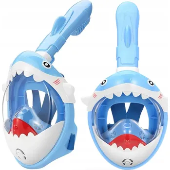 Potápěčské vybavení Dětská celoobličejová šnorchlovací Potápěčské Brýle OceanX ŽRALOK XS