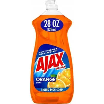 Mycí prostředek Účinný a Vydatný Prostředek na Mytí Nádobí Ajax Triple Action Orange 828 ml