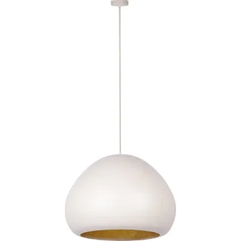 Lustr na lanku LAVA 1xE27/15W/230V krémová/zlatá