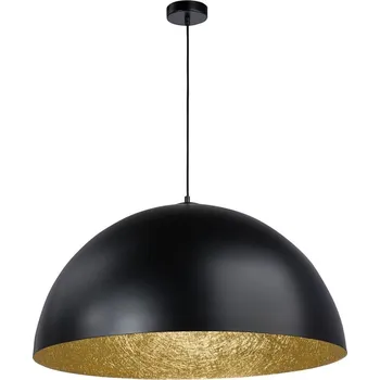 Lustr na lanku SFERA 1xE27/60W/230V pr. 50 cm černá/zlatá