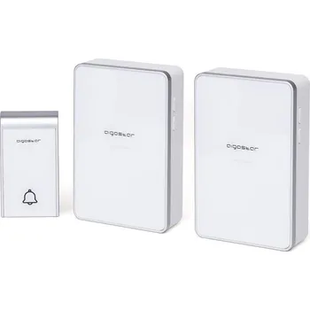 Aigostar - SADA 2x Bezdrátový zvonek 3xAA IP44 bílá