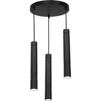 Lustr na lanku IMPLODE 3xGU10/8W/230V černá kulatý