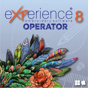 DRAWings vyšívací software eXPerience 8 OPERATOR balení: eXPerience 8 OPERATOR