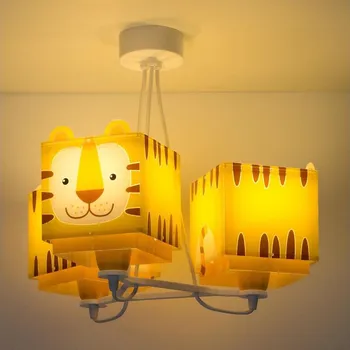 Dětské svítidlo Dalber 64567 - Dětský lustr LITTLE TIGER 3xE27/60W/230V