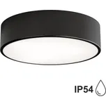 Venkovní stropní svítidlo se senzorem CLEO 2xE27/24W/230V pr. 30 cm černá IP54