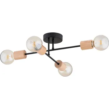 Přisazený lustr LA-STENA 4xE27/15W/230V béžová/černá