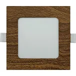 LED Podhledové svítidlo SQUARE LED/6W/230V 4200K 11,8x11,8 cm hnědá