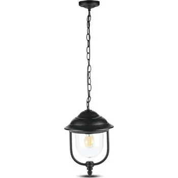 Venkovní osvětlení Venkovní lustr na řetězu 1xE27/60W/230V IP44 černá