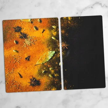 Obraz Stylová a Odolná Skleněná Prkénka s potiskem Zelenina Koření 40x52 a 30x52