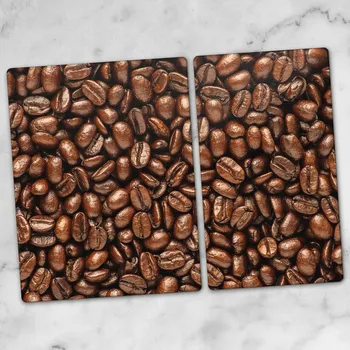 Obraz Dekorativní skleněné desky na krájení Aromatická kávová zrna 40x52 a 30x52