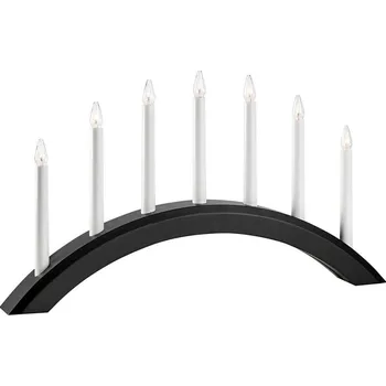 Dětské svítidlo Markslöjd 705956 - Vánoční svícen AVENTO 7xE10/3W/230V černá