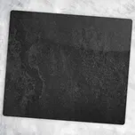 Dekorativní kuchyňská deska z Tvrzené Sklo na krájení Černý Kámen 60x52