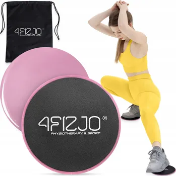 Kluzné disky na cvičení 4fizjo Slide 2 ks růžové