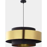 Lustr na lanku CALISTO 1xE27/25W/230V zlatá/černá