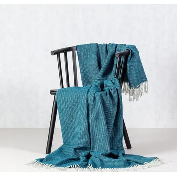 Prostěradlo Deka Dekoria akryl 140 cm x 200 cm modrá