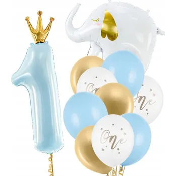 Balónek Balónky k 1. Narozeninám Sada Balónků Balónková Dekorace