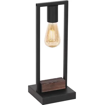 Lampička Klausen 108004 - Stolní lampa HARD 1xE27/11W/230V dřevo/černá