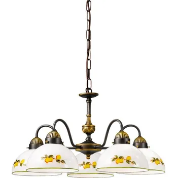 Kolarz 731.85.126 - Lustr na řetězu NONNA 5xE27/75W/230V citrony