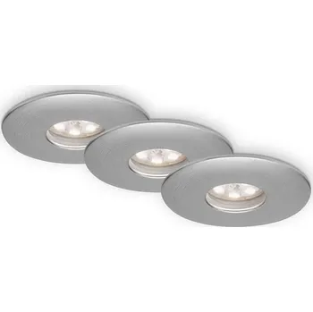 Koupelnové svítidlo Briloner 7240-039 -SADA 3x LED Koupelnové podhledové svítidlo LED/1,8W/230V IP44