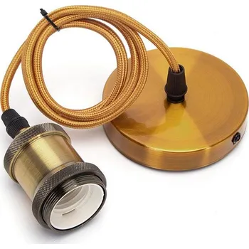 Příslušenství pro svítidlo Aigostar - Napájecí kabel 1xE27/60W/230V zlatá