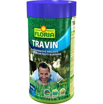 Hnojivo FLORIA TRAVIN Trávníkové hnojivo s účinkem proti plevelům 3v1, 0,8 kg