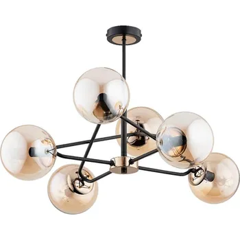 Lustr na tyči SAGITO 6xE14/10W/230V zlatá